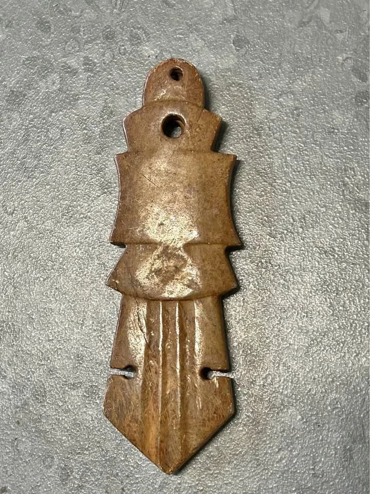 Carved Stone Totem Pendant